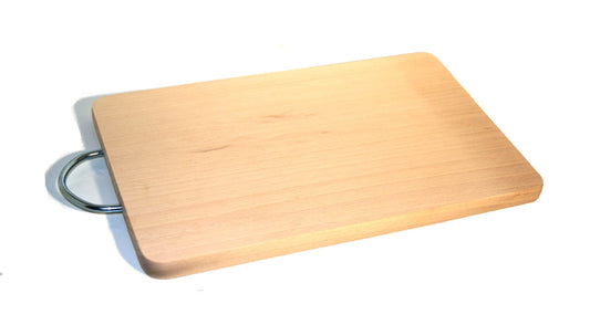 Tablettbrett mit Hackgriff 25-35 cm | Küchenbrett aus Holz | Servierbrett | Snacktablett | Servierbrett