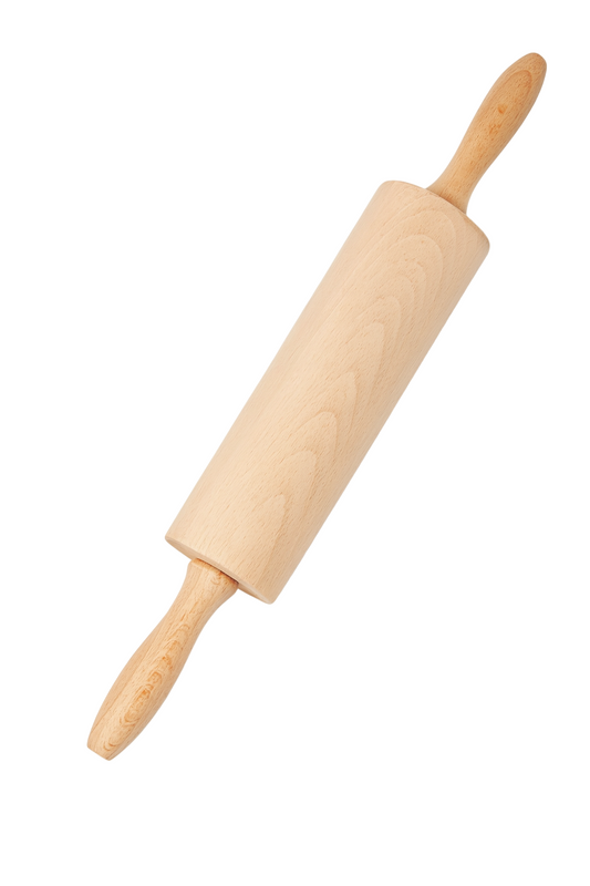 Drewniany obrotowy wałek do ciasta 38 cm - niezawodny pomocnik w Twojej kuchni