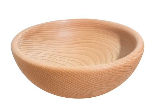 Naturalna drewniana miska z parzonego buku – średnica 18 cm | Chłopcy z Rancza