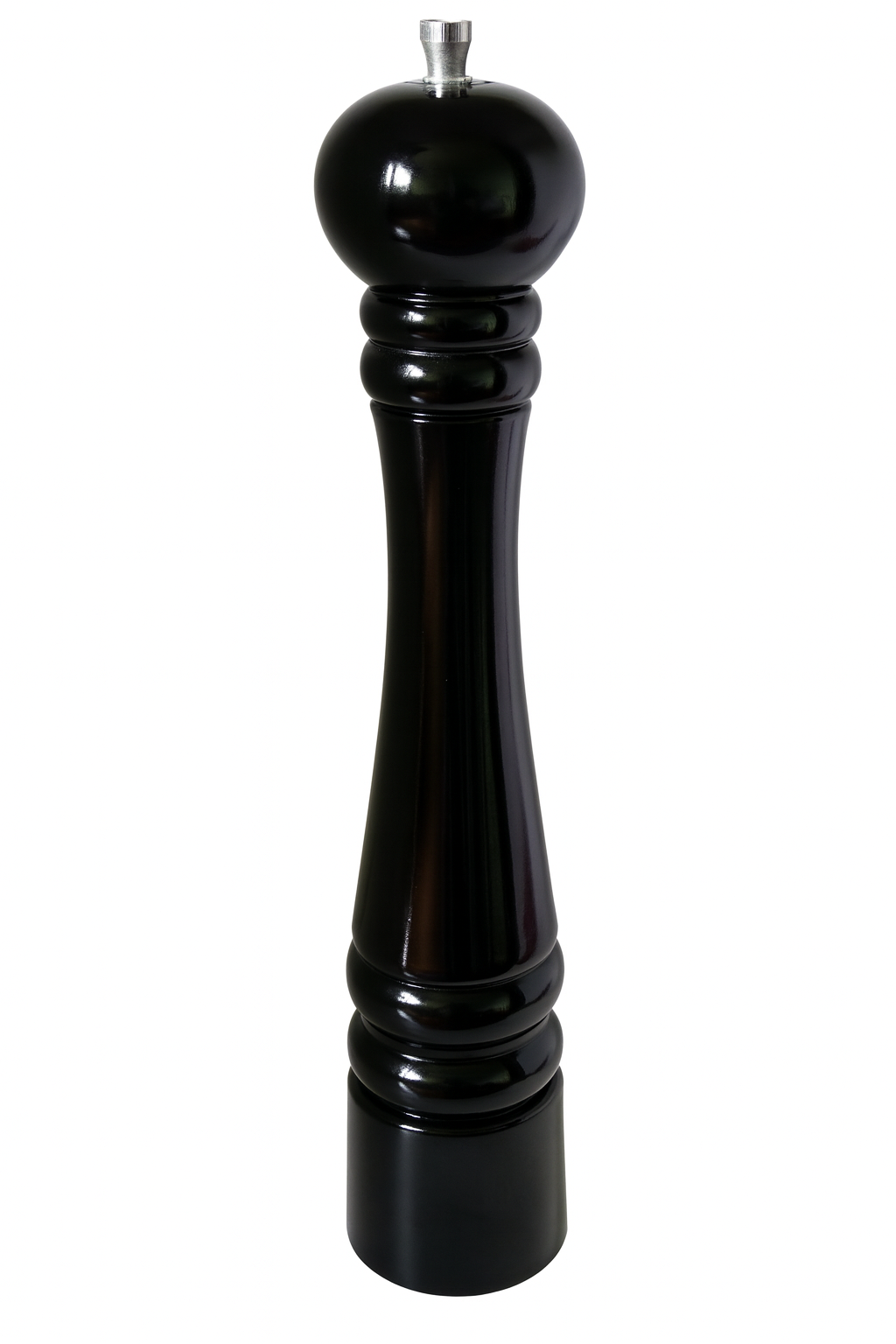 Elegancki ręczny młynek do pieprzu i soli z mechanizmem stalowym – czarny, 25 cm