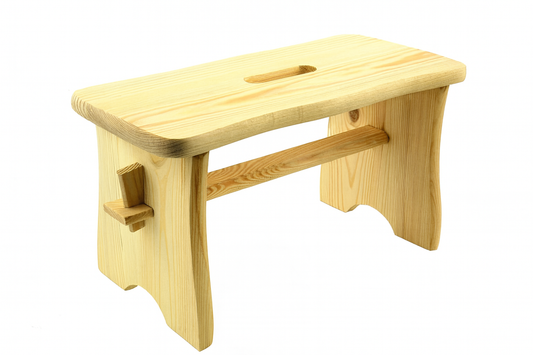 Drewniana Ryczka Naturalna – Praktyczny i Stylowy Stołek do Twojego Domu.