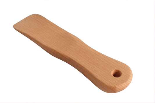 Elegancka mini łyżka do butów 15 cm – naturalne drewno bukowe, Chłopcy z Rancza / Ranch Boys