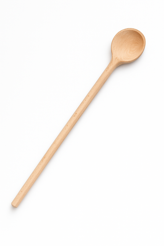 Drewniana łyżka kuchenna 35 cm z naturalnego drewna bukowego – solidne i ekologiczne akcesorium kuchenne Chłopcy z Rancza / Ranch Boys