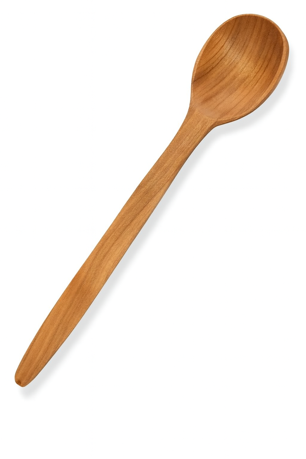 Duża drewniana łyżka kuchenna z ekologicznego drewna czereśniowego – 27 cm, naturalne wykończenie i gładka powierzchnia, idealna do gotowania i serwowania potraw – Chłopcy z Rancza