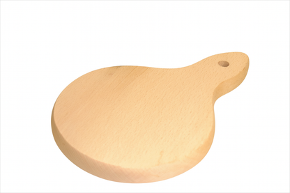 Drewniana mini deska do krojenia „Cebulka” 19 cm – praktyczna i stylowa, wykonana z litego drewna bukowego, idealna do serwowania i krojenia małych porcji.
