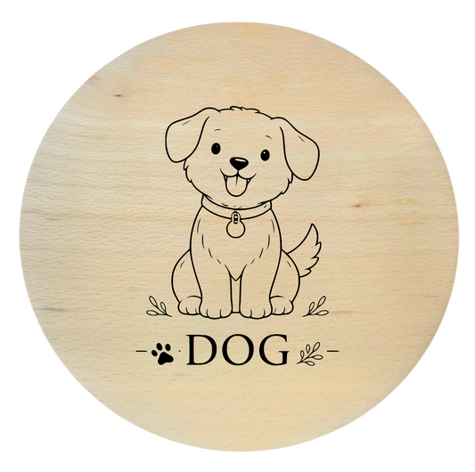 drewniana deska bukowa z grawerem pieska deska dla dzieci 20 cm