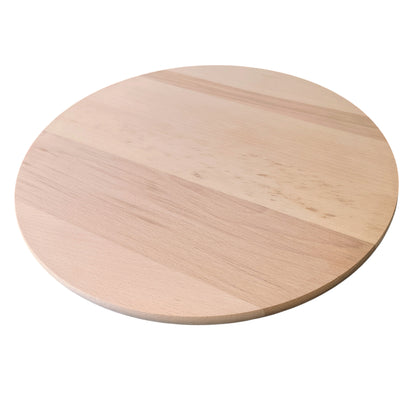 Rundes Schneidebrett aus Holz 45 cm | Pizza-Servierbrett 
