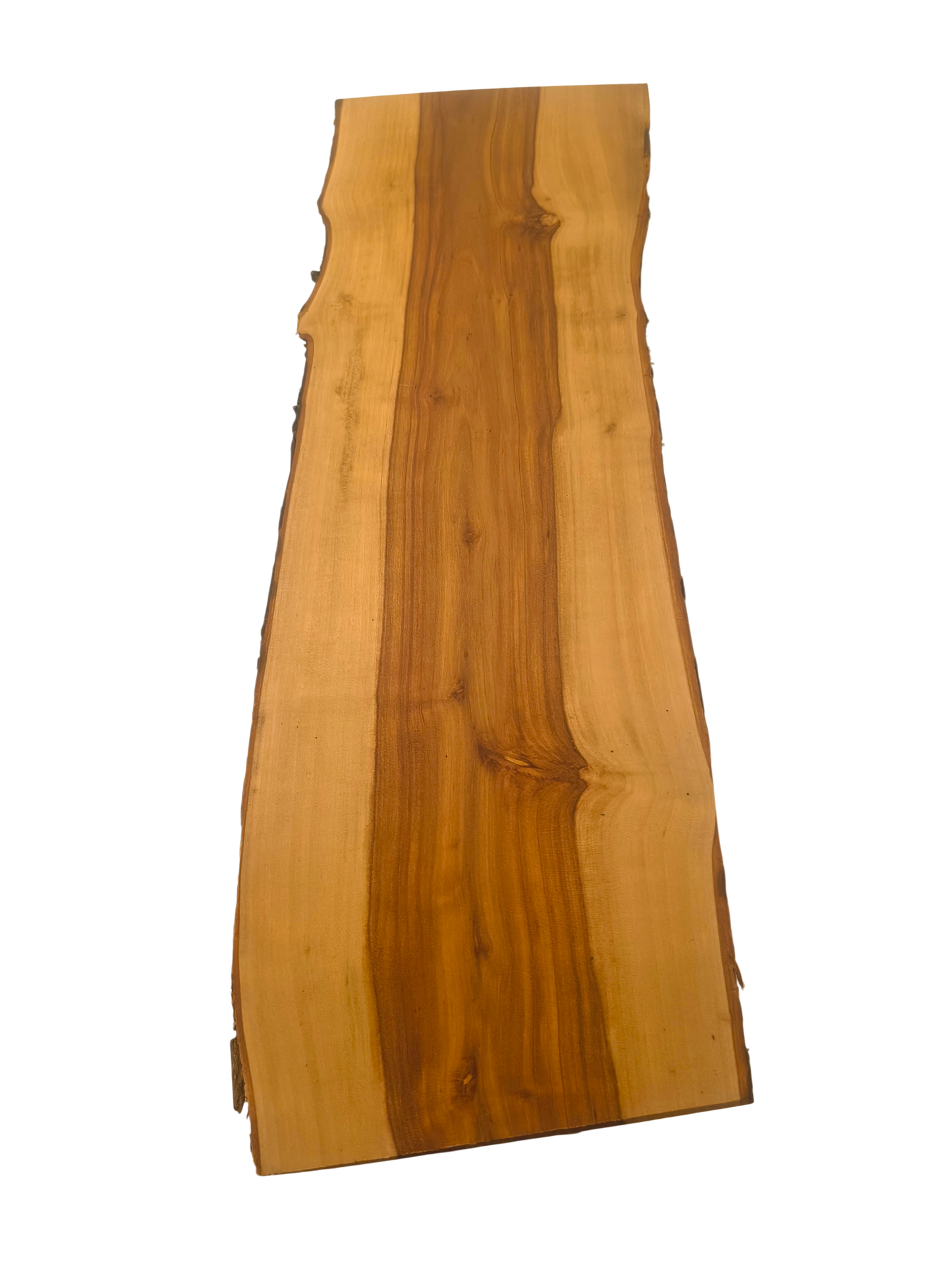 Deska z jabłoni | Deska z drewna jabłoniowego – unikatowa, olejowana, okorowana, naturalna, idealna do kuchni i serwowania