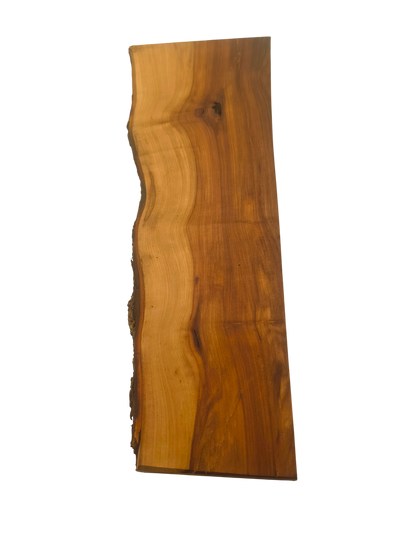 Deska z jabłoni | Deska z drewna jabłoniowego – unikatowa, olejowana, okorowana, naturalna, idealna do kuchni i serwowania