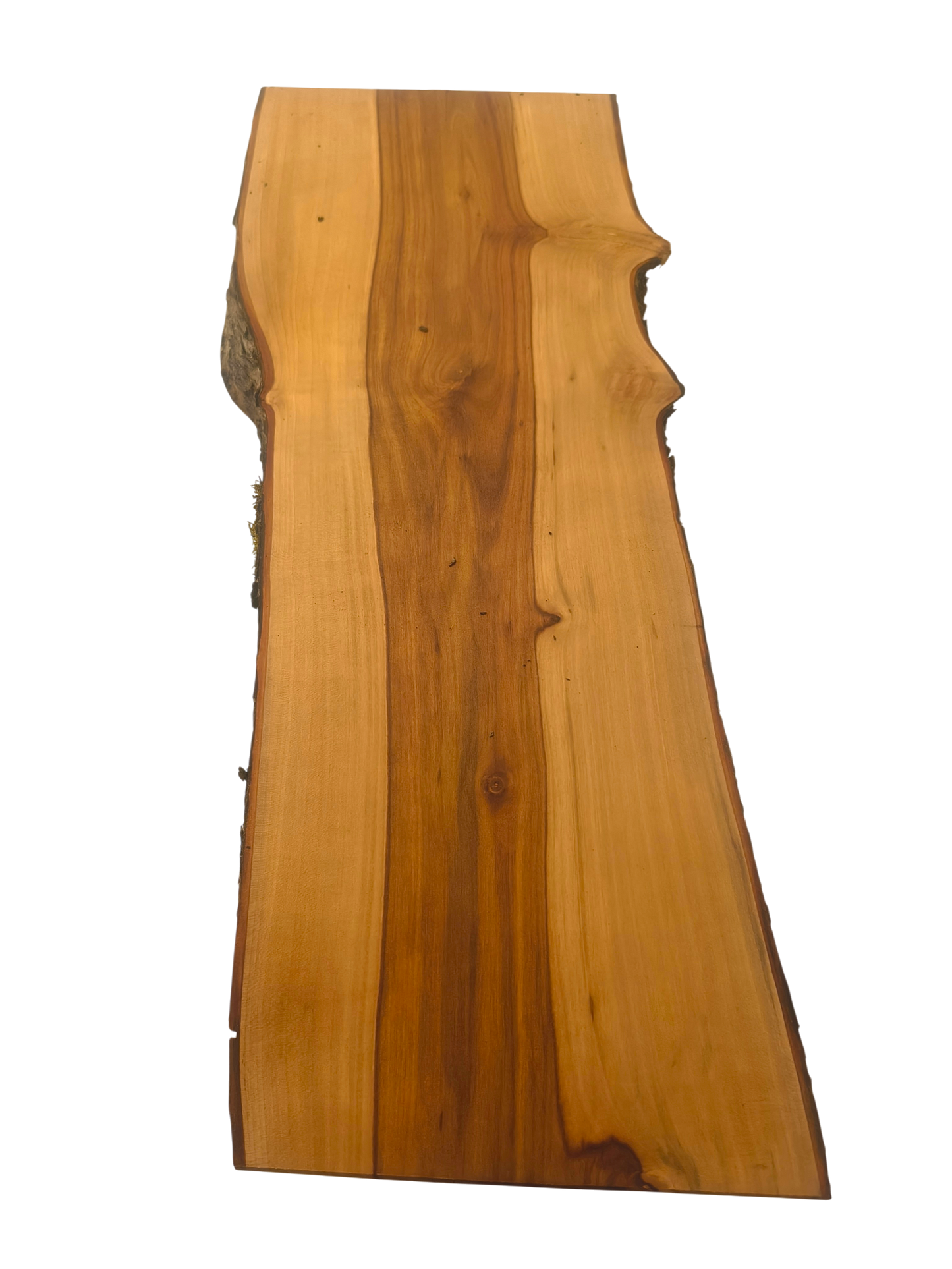 Deska z jabłoni | Deska z drewna jabłoniowego – unikatowa, olejowana, okorowana, naturalna, idealna do kuchni i serwowania