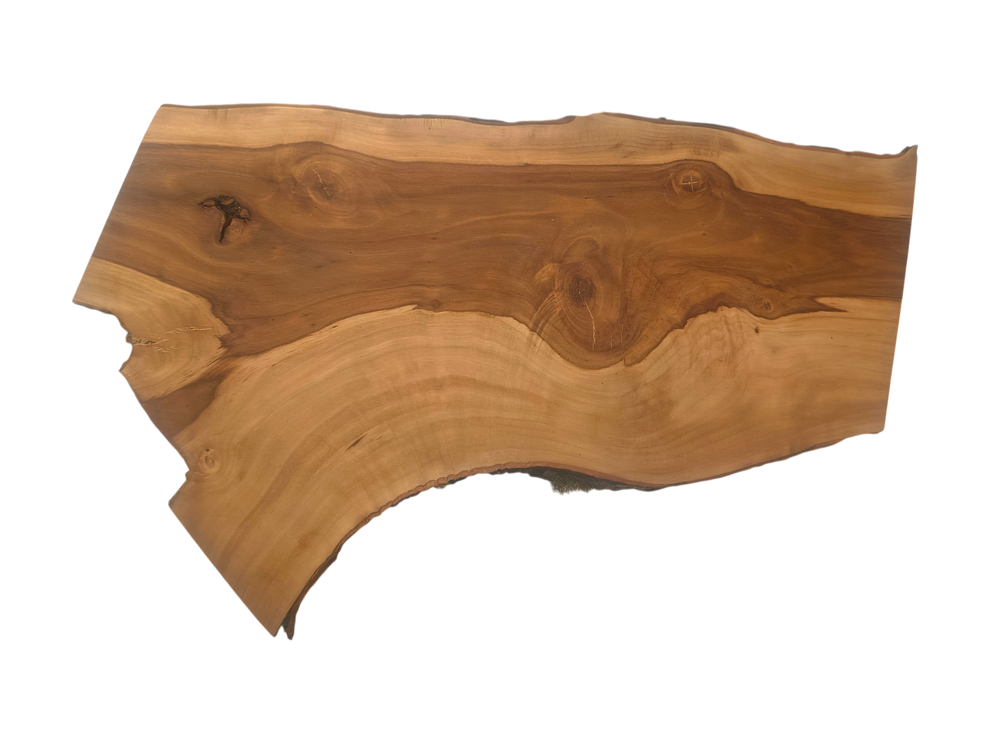 Deska z drewna jabłoniowego – unikatowa, olejowana, okorowana