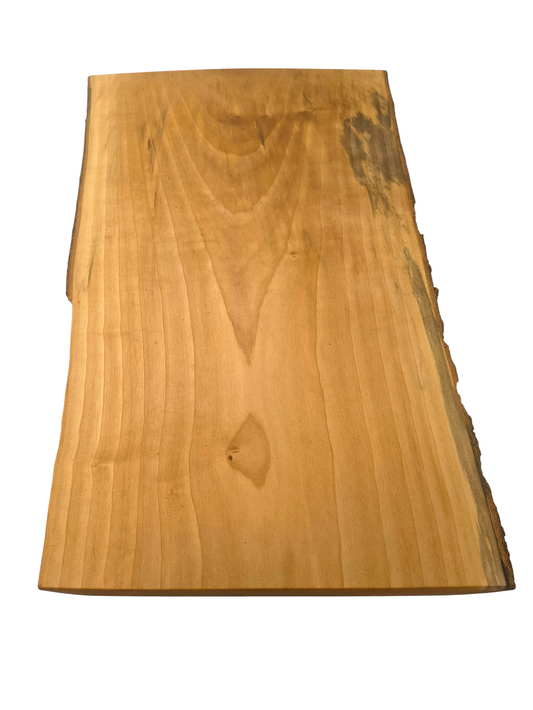 Deska z jawora | Deska z drewna jaworowego – unikatowa, olejowana, okorowana, naturalna, idealna do kuchni i serwowania