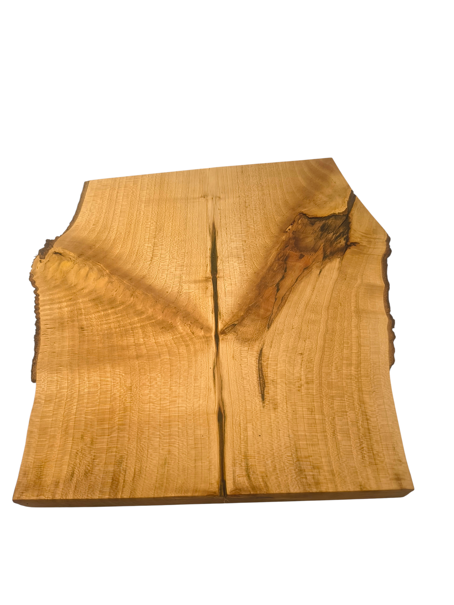 Deska z jawora | Deska z drewna jaworowego – unikatowa, olejowana, okorowana, naturalna, idealna do kuchni i serwowania