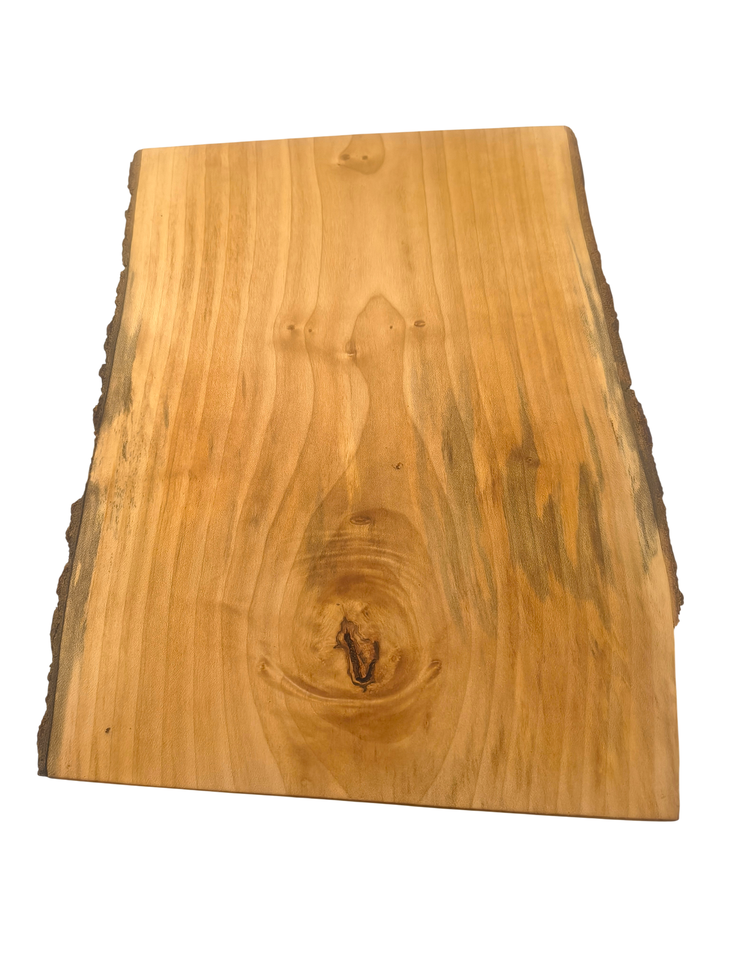 Deska z jawora | Deska z drewna jaworowego – unikatowa, olejowana, okorowana, naturalna, idealna do kuchni i serwowania