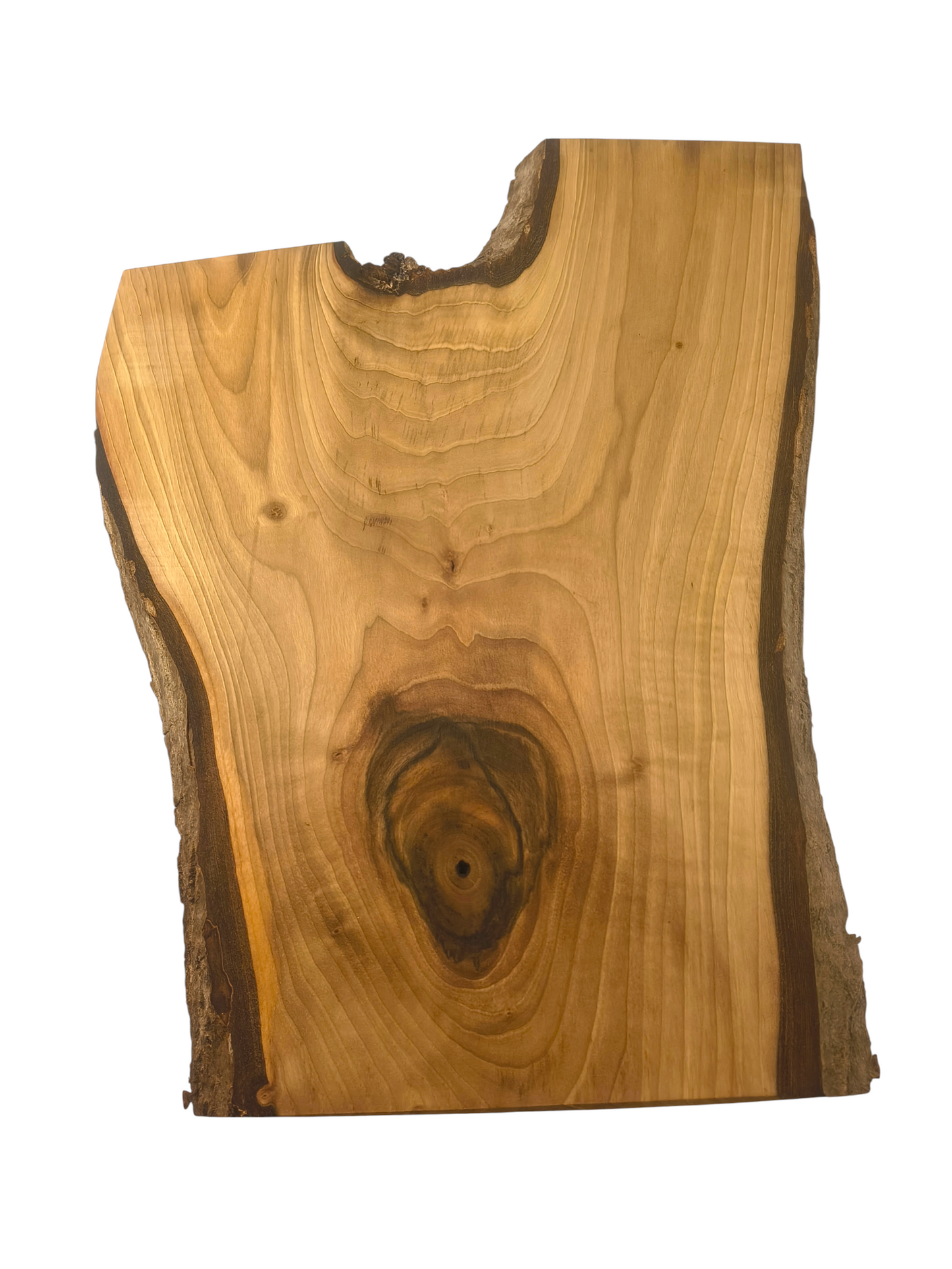 Deska z orzecha | Deska z drewna orzecha włoskiego – unikatowa, olejowana, okorowana, naturalna, idealna do kuchni i serwowania