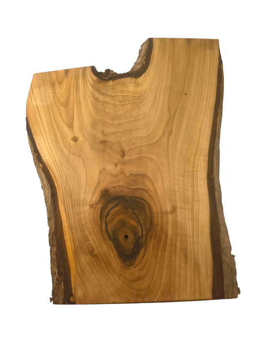 Deska z orzecha | Deska z drewna orzecha włoskiego – unikatowa, olejowana, okorowana, naturalna, idealna do kuchni i serwowania