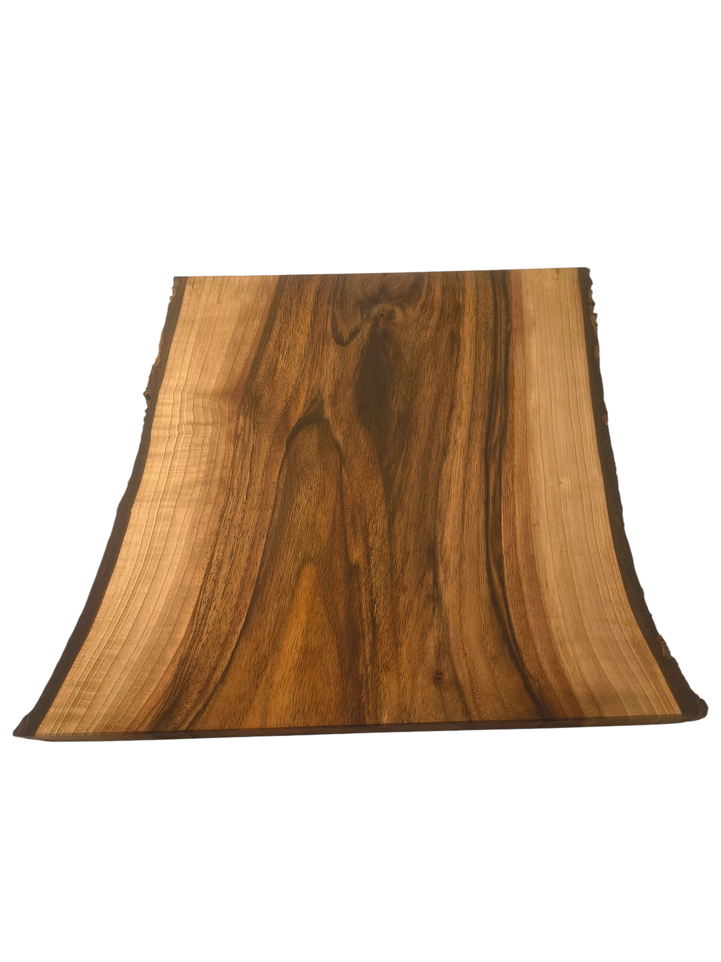 Deska z orzecha | Deska z drewna orzecha włoskiego – unikatowa, olejowana, okorowana, naturalna, idealna do kuchni i serwowania