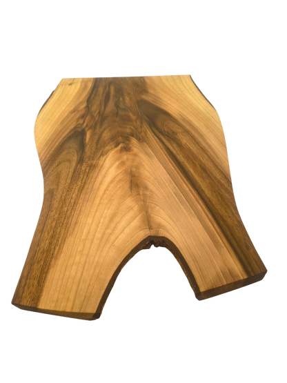 Deska z orzecha | Deska z drewna orzecha włoskiego – unikatowa, olejowana, okorowana, naturalna, idealna do kuchni i serwowania