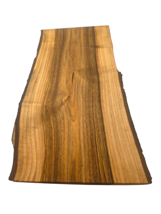 Deska z orzecha | Deska z drewna orzecha włoskiego – unikatowa, olejowana, okorowana, naturalna, idealna do kuchni i serwowania