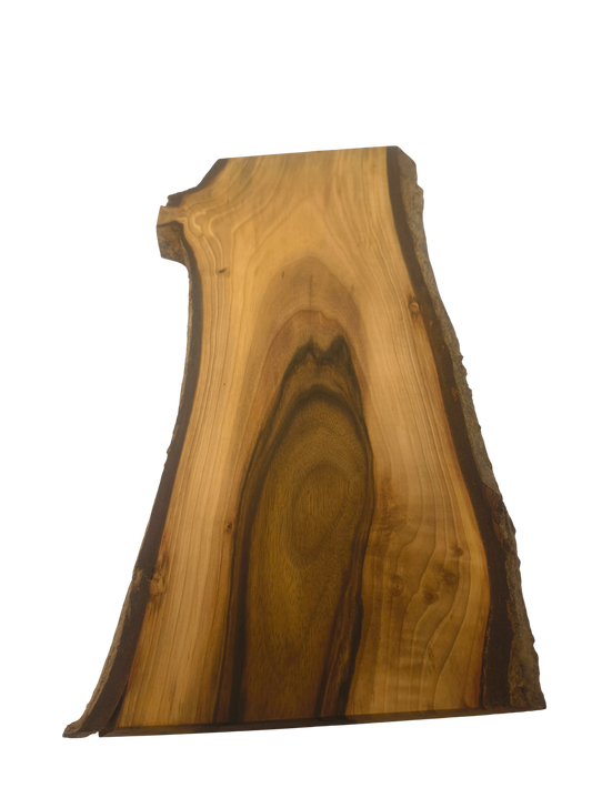Deska z orzecha | Deska z drewna orzecha włoskiego – unikatowa, olejowana, okorowana, naturalna, idealna do kuchni i serwowania