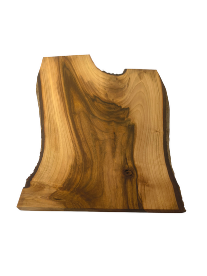 Deska z orzecha | Deska z drewna orzecha włoskiego – unikatowa, olejowana, okorowana, naturalna, idealna do kuchni i serwowania