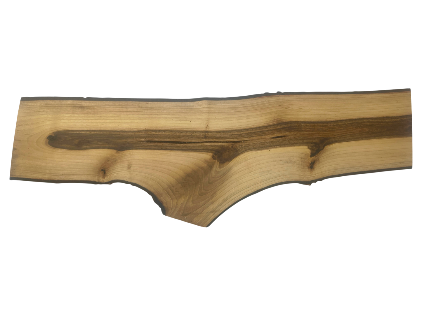 Deska z drewna orzecha włoskiego – unikatowa, olejowana, okorowana