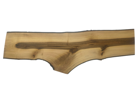 Deska z drewna orzecha włoskiego – unikatowa, olejowana, okorowana