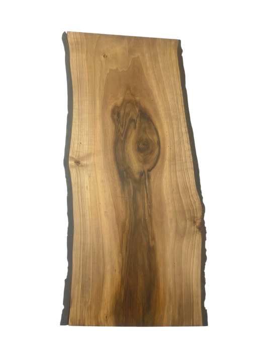 Deska z drewna orzecha włoskiego – unikatowa, olejowana, okorowana