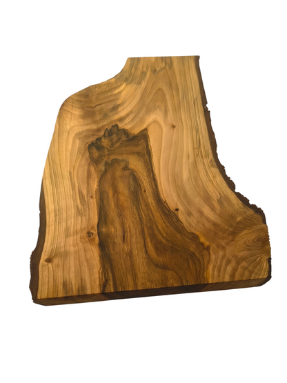 Deska z orzecha | Deska z drewna orzecha włoskiego – unikatowa, olejowana, okorowana, naturalna, idealna do kuchni i serwowania