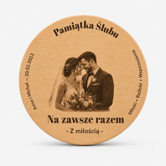 Grawer pamiątka slubu